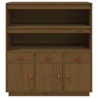 vidaXL Highboard Honigbraun 100x40x108,5 cm Massivholz Kiefer