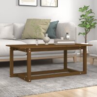 vidaXL Couchtisch Honigbraun 110x55x45 cm Massivholz Kiefer