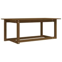 vidaXL Couchtisch Honigbraun 110x55x45 cm Massivholz Kiefer