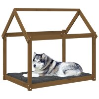 vidaXL Hundebett Honigbraun 111x80x100 cm Massivholz Kiefer