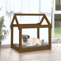 vidaXL Hundebett Honigbraun 71x55x70 cm Massivholz Kiefer