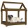 vidaXL Hundebett Honigbraun 71x55x70 cm Massivholz Kiefer