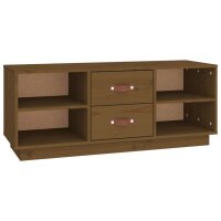 vidaXL TV-Schrank Honigbraun 100x34x40 cm Massivholz Kiefer