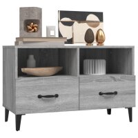 vidaXL TV-Schrank Grau Sonoma 80x36x50 cm Holzwerkstoff