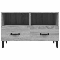 vidaXL TV-Schrank Grau Sonoma 80x36x50 cm Holzwerkstoff