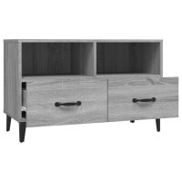 vidaXL TV-Schrank Grau Sonoma 80x36x50 cm Holzwerkstoff