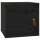 vidaXL Wandschränke 2 Stk. Schwarz 31,5x30x30 cm Massivholz Kiefer