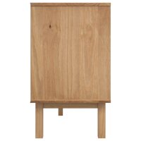 vidaXL Sideboard OTTA Braun&amp;Grau 114x43x73,5 cm Massivholz Kiefer