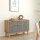 vidaXL Sideboard OTTA Braun&amp;Grau 114x43x73,5 cm Massivholz Kiefer