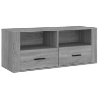 vidaXL TV-Schrank Grau Sonoma 100x35x40 cm Holzwerkstoff