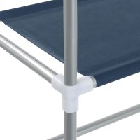 vidaXL Toilettenregal 2 Ablagen Blau 56x30x170 cm Eisen