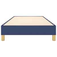 vidaXL Boxspringbett Blau 90x190 cm Stoff