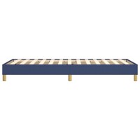 vidaXL Boxspringbett Blau 90x190 cm Stoff