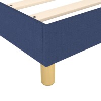 vidaXL Boxspringbett Blau 90x190 cm Stoff