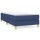 vidaXL Boxspringbett Blau 90x190 cm Stoff