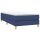 vidaXL Boxspringbett Blau 90x190 cm Stoff