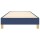 vidaXL Boxspringbett Blau 90x190 cm Stoff