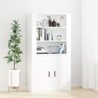 vidaXL Wandschrank Wei&szlig; 80x33x80 cm Holzwerkstoff