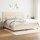 vidaXL Boxspringbett mit Matratze Creme 200x200 cm Stoff