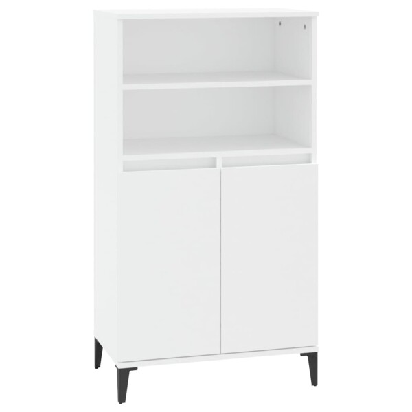 vidaXL Highboard Wei&szlig; 60x36x110 cm Holzwerkstoff