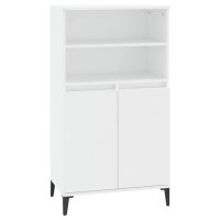 vidaXL Highboard Weiß 60x36x110 cm Holzwerkstoff