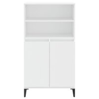 vidaXL Highboard Wei&szlig; 60x36x110 cm Holzwerkstoff