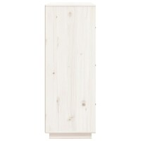 vidaXL Highboard Wei&szlig; 67x40x108,5 cm Massivholz Kiefer