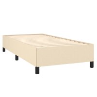 vidaXL Bettgestell Creme 80x200 cm Stoff