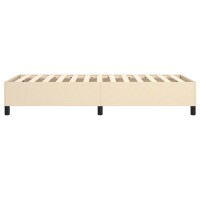 vidaXL Boxspringbett Creme 80x200 cm Stoff