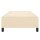 vidaXL Boxspringbett Creme 80x200 cm Stoff