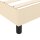 vidaXL Boxspringbett Creme 80x200 cm Stoff