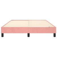 vidaXL Boxspringbett Rosa 140x190 cm Samt