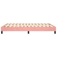 vidaXL Boxspringbett Rosa 140x190 cm Samt