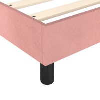 vidaXL Boxspringbett Rosa 140x190 cm Samt