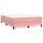 vidaXL Boxspringbett Rosa 140x190 cm Samt