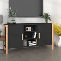 vidaXL Sideboard Schwarz 107x38x60 cm Holzwerkstoff