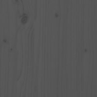 vidaXL Beistellschrank Grau 100x40x72 cm Massivholz Kiefer