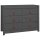 vidaXL Beistellschrank Grau 100x40x72 cm Massivholz Kiefer