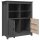 vidaXL Sideboard Grau 83x41,5x100 cm Massivholz Kiefer