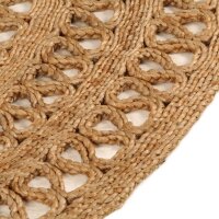 vidaXL Teppich Jute Handgeflochten 180 cm Rund