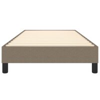 vidaXL Boxspringbett Taupe 100x200 cm Stoff