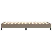 vidaXL Boxspringbett Taupe 100x200 cm Stoff