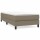 vidaXL Boxspringbett Taupe 100x200 cm Stoff