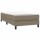 vidaXL Boxspringbett Taupe 100x200 cm Stoff