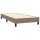 vidaXL Boxspringbett Taupe 100x200 cm Stoff