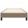 vidaXL Boxspringbett Taupe 100x200 cm Stoff