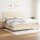 vidaXL Boxspringbett mit Matratze Creme 200x200 cm Stoff