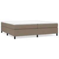 vidaXL Boxspringbett Taupe 200x200 cm Stoff