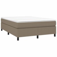 vidaXL Boxspringbett Taupe 140x190 cm Stoff