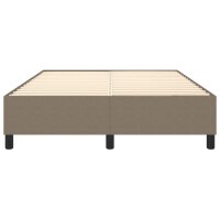 vidaXL Boxspringbett Taupe 140x190 cm Stoff